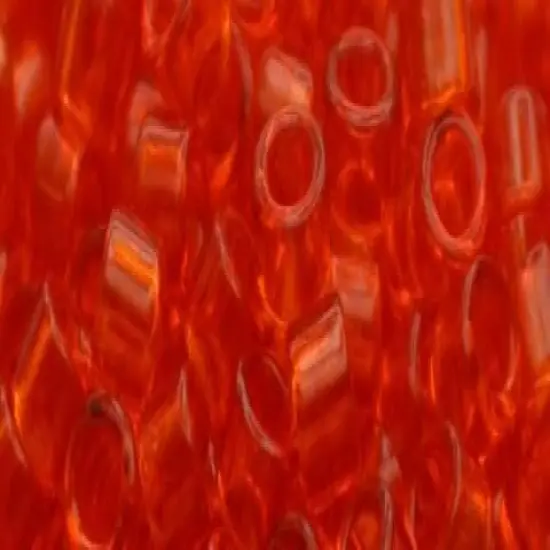 Toho Aiko Cylinder Seed Bead - TB-0005 - Transparent Light Siam Ruby {1}