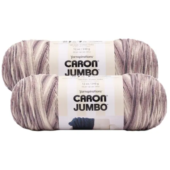 (Pack of 2) Caron Jumbo Print Yarn-Gravel {1}