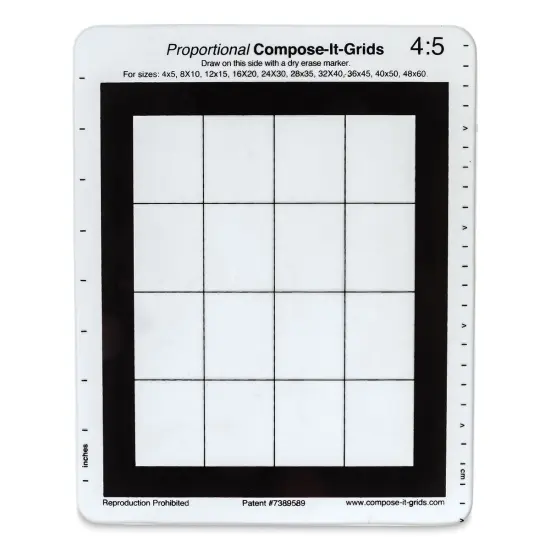 Compose It Grid - 8" x 10", Single Grid, 4:5 {1}