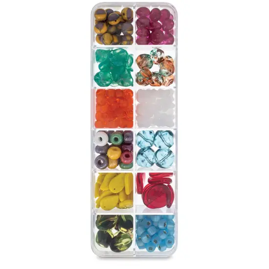 John Bead Czech Glass Bead Box Mix - Hard Candy {1}