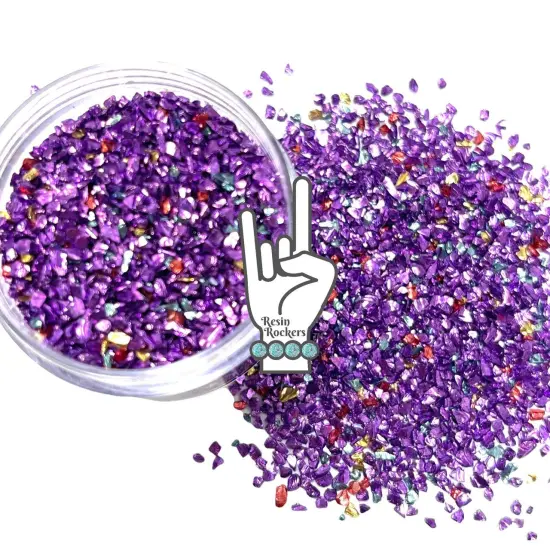 Purple Lamborghini Premium Grade German Glass Glitter Mix for Epoxy and UV Resin Art {1}