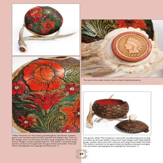 Antler Art for Baskets and Gourds {4}