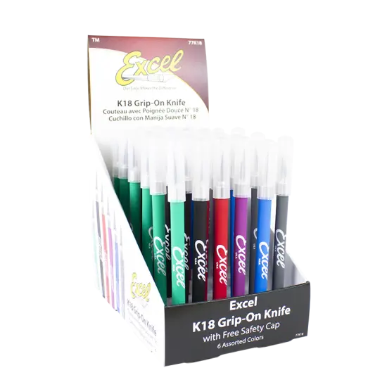 K18 Grip-On Knife - 36 Pack Display Set {1}