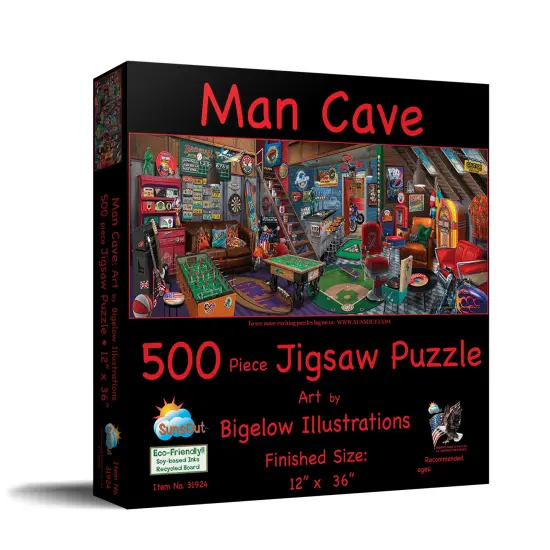 Sunsout Man Cave 500 pc Jigsaw Puzzle 31924 {3}
