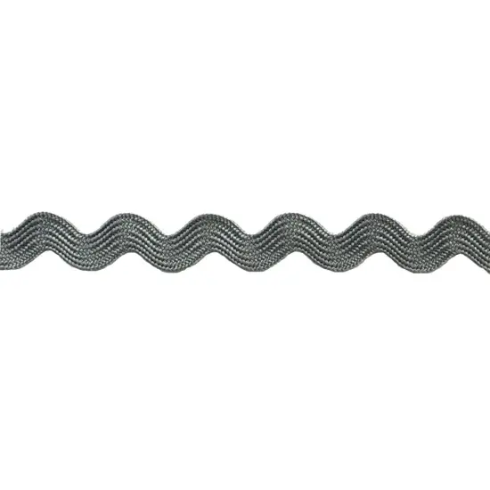 Belagio Small Ric Rac Trim, 0.375" Wide, 25 Yards, Silver {1}