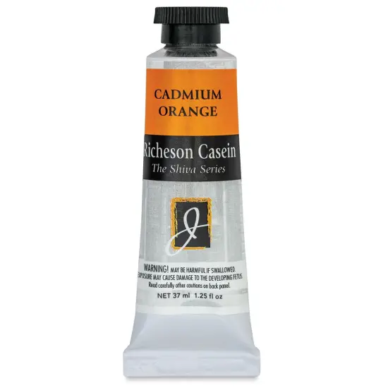 Richeson Casein Paint the Shiva Series - Cadmium Orange, 37 ml tube {1}