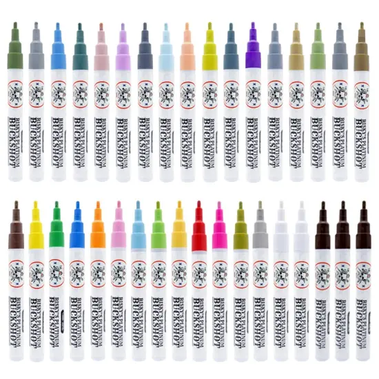 Risky's Tools of the Trade- 35 Pack 1mm Acrylic Based Paint Pens for Graffiti and Fine Art. {9}