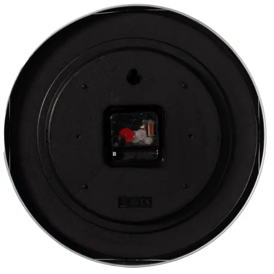 Aluminum Round Wall Clock - Modern Decor for Living Room, Kitchen, or Dining Room - 12 in Decorative Timepiece with Sleek Design - Large Round Clock for Home - Silent Ticking - Battery Operated Silver {6}