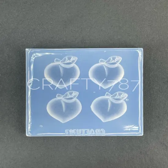 Peach Stud Earring Silicone Mold (D4) {2}