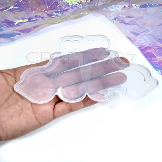 Roller Skates Dangle/Keychain Earrings Silicone Mold (C9) {5}