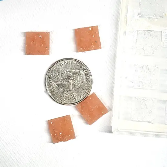 Square Chunky Druzy 12mm Cabochon Silicone Mold | Druzy Earring(B5) {3}