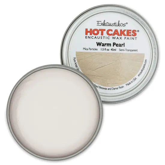 Enkaustikos Hot Cakes Encaustic Paint - Warm Pearl, 45 ml Tin {1}