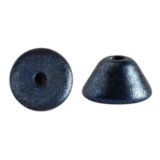 Konos Par Puca&reg;, Czech glass bead, Metallic Matte Dark Blue, 10 grams {2}