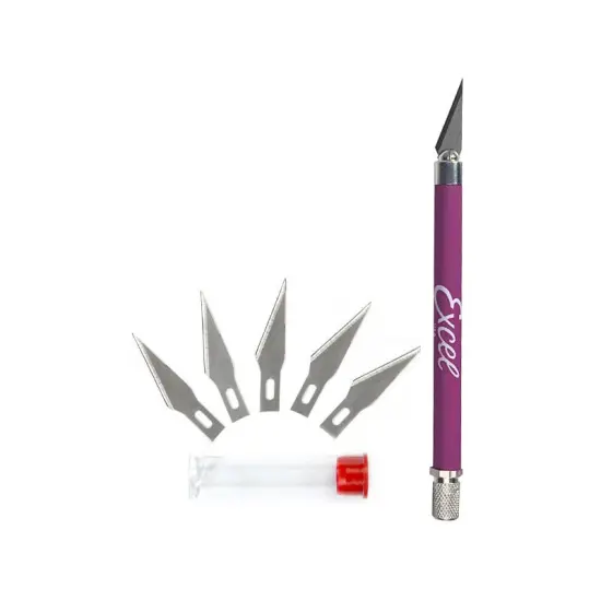 K18 Grip-On Knife With Extra Blades Purple {1}