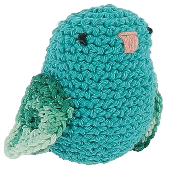 Hoooked Amigurumi DIY Kit W/Eco Barbante Yarn-Love Bird - Turquoise {3}