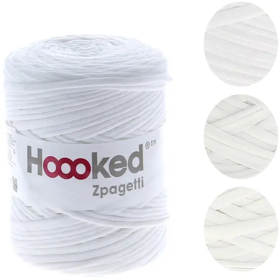 Multipack of 4 - Hoooked Zpagetti Yarn-Lily White {2}