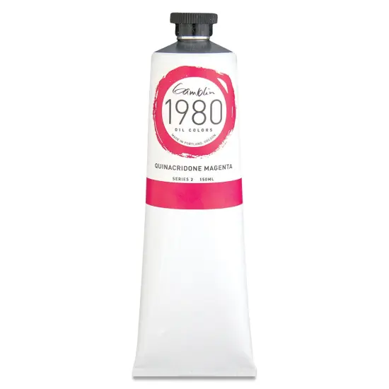 Gamblin 1980 Oils- Quinacridone Magenta, 150 ml tube {1}