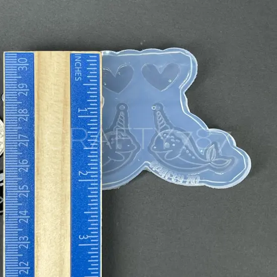 Narwhal Dangle Earring Silicone Mold (D4) {4}