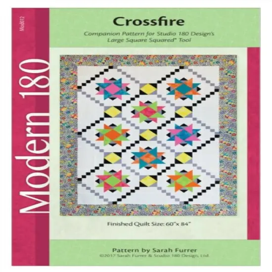 Crossfire Quilt Pattern - Pattern by Sarah Furrer - 60" x 84" by Studio 180 {2}