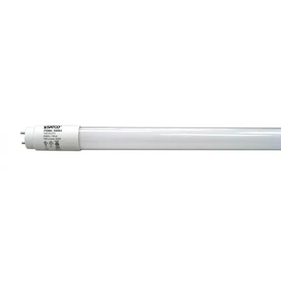 25Pk - Satco 13w 48in T8 LED Tube 5000K Natural Light - Ballast Dependant or Bypass {1}