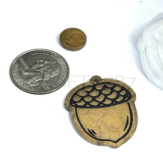 Acorn Bellota Dangle Earring Silicone Mold(C2) {4}