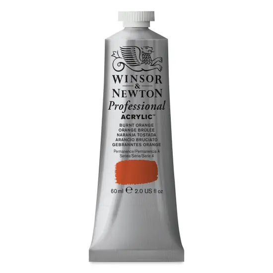 Winsor & Newton Professional Acrylics - Burnt Orange, 60 ml tube {2}