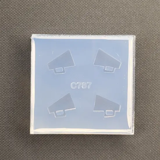 Cheer Megaphone Stud Earrings Mold(A7) {3}