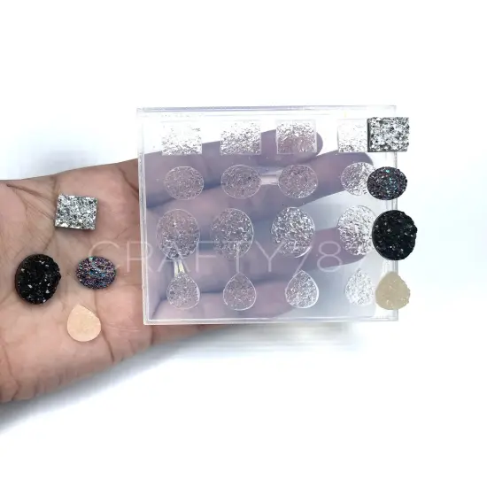 Druzy Variety Earrings Silicone Mold (B2) {3}