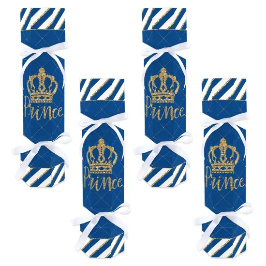 Big Dot of Happiness Royal Prince Charming - No Snap Baby Shower or Birthday Party Table Favors - DIY Cracker Boxes - Set of 12 {1}