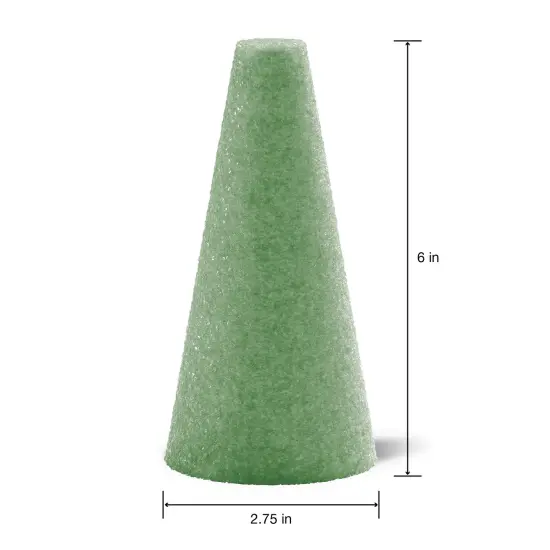 FloraCraft FloraFoM Cone 2/Pkg-2.75"x6" {2}