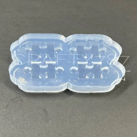 Puzzle Studs Earring Mold (A13) {3}