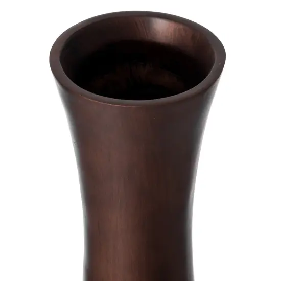 Elegant Decorative Tall Trumpet Shape Floor Vase in Brown - Modern Home D&eacute;cor Accent, Sleek Tall Floor Vase for Living Room, Entryway, or Dining Room, Perfect for Dried Flowers or Silk Arrangements {6}