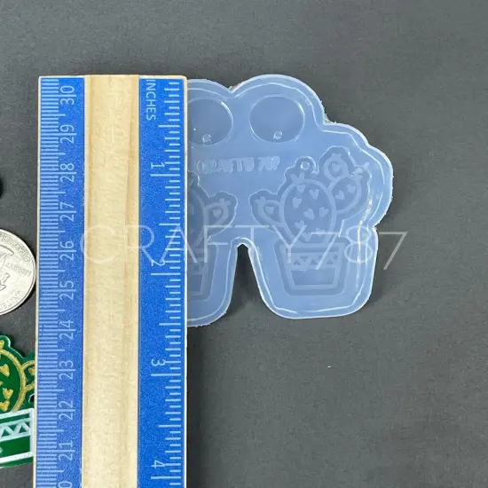 Cactus Dangle Earring Silicone Mold (D5) {5}