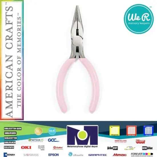 We R Memory Keepers Cinch Needle Nose Wire Clippers Pink - 60000614 by American Crafts {1}