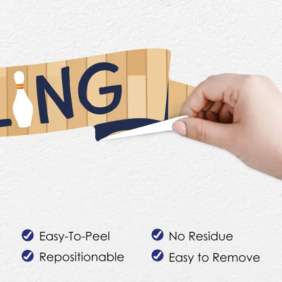 Big Dot of Happiness Strike Up the Fun - Bowling - Peel and Stick Sports Decor Vinyl Wall Art Stickers - Wall Decals - Set of 20 {4}