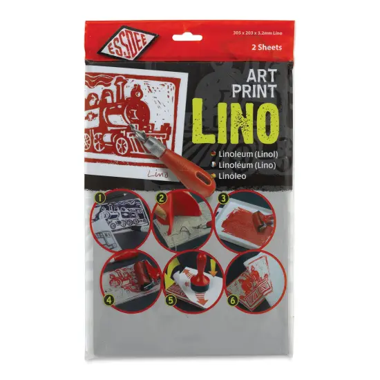 Essdee Lino Blocks - 12" x 8", Unmounted, Pkg of 2 {1}