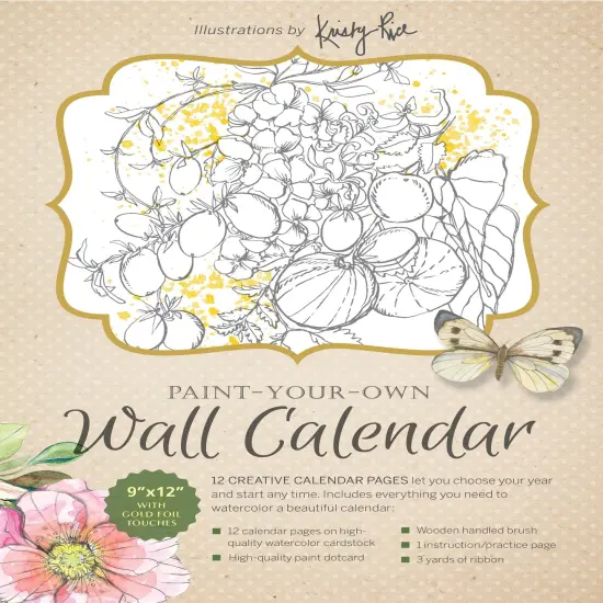 Paint-Your-Own Wall Calendar {1}