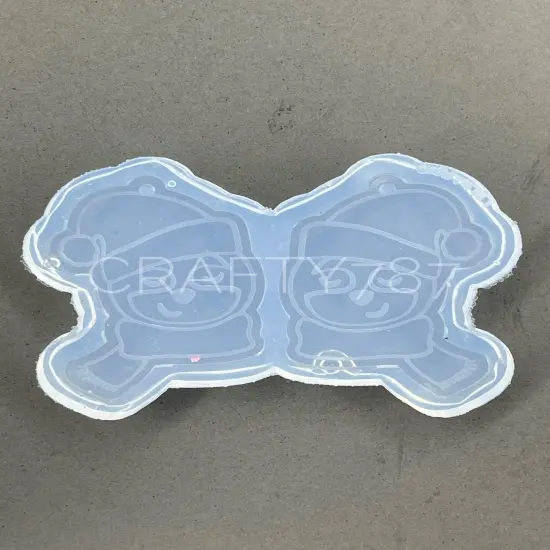 Christmas Sloth Dangle Earring Mold(C6) {2}