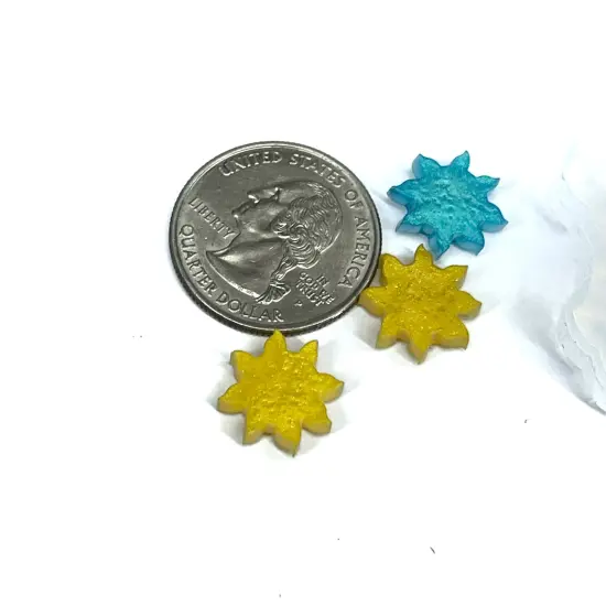 Sun Stud Earrings Silicone Mold (B10) {2}