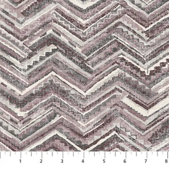 Canyon Creek Zig Zag Charcoal Plum Cotton Fabric by Northcott Fabrics {2}