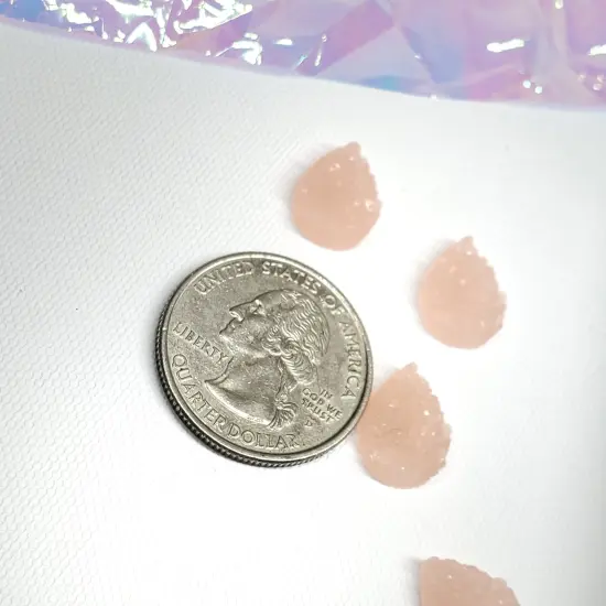 Tear Drop Druzy Silicone Mold 10mmx14mm, 8 Pairs(B1) {3}