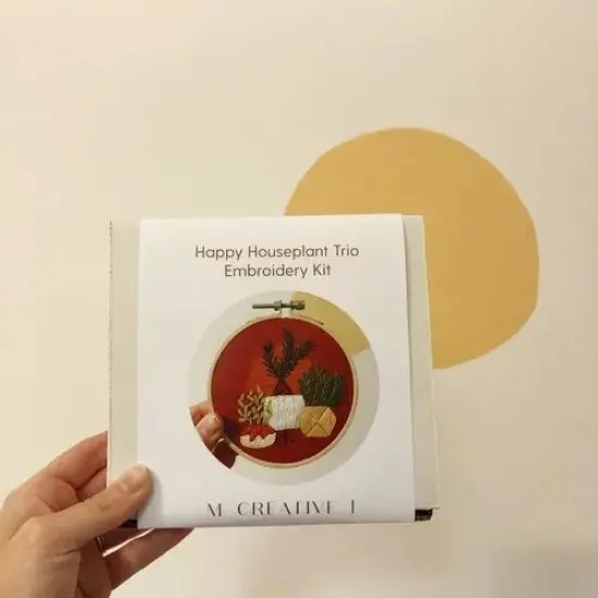 MCreativeJ Happy Houseplant Trio - Intermediate Embroidery Kit {6}