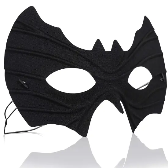 Bat Eye Mask Costume - Superhero Black Bat Face Masks Dress Up Costume Accessories for Adults and Kids {4}