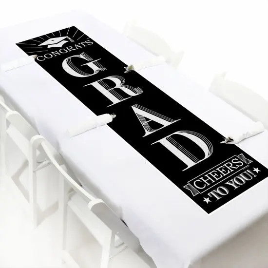 Big Dot of Happiness Graduation Cheers Party Door Decoration - Vertical Banner {6}