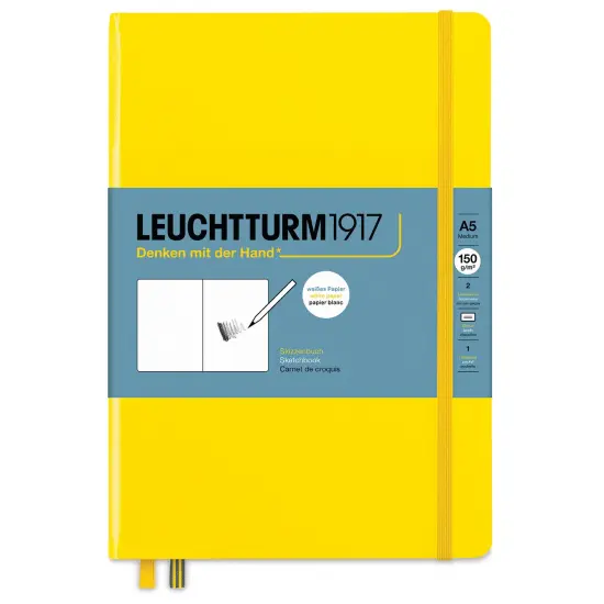 Leuchtturm1917 Sketchbook - Lemon, Portrait, 5-3/4" x 8-1/4" {1}