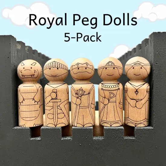 Royal Peg Doll Set by Pegsies&trade; {2}