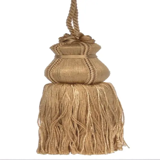 Belagio Key Tassel, 5" Long, 1 Piece, Taupe {1}