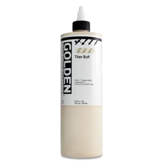 Golden High Flow Acrylics - Titan Buff, 16 oz bottle {1}