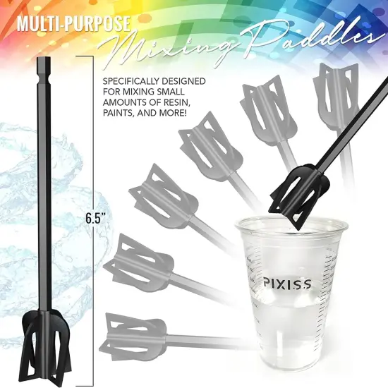 Pixiss Premium Handheld Rechargeable Resin Mixer, Resin Accessories kit {6}