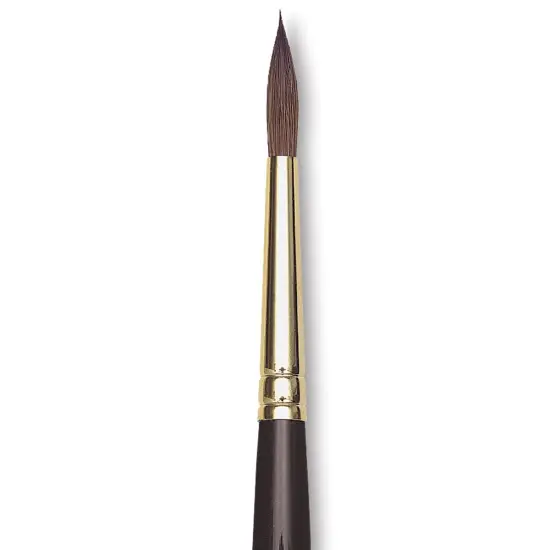 Da Vinci Harbin Kolinsky Brush - Sharp Round, Short Handle, Size 6 {2}